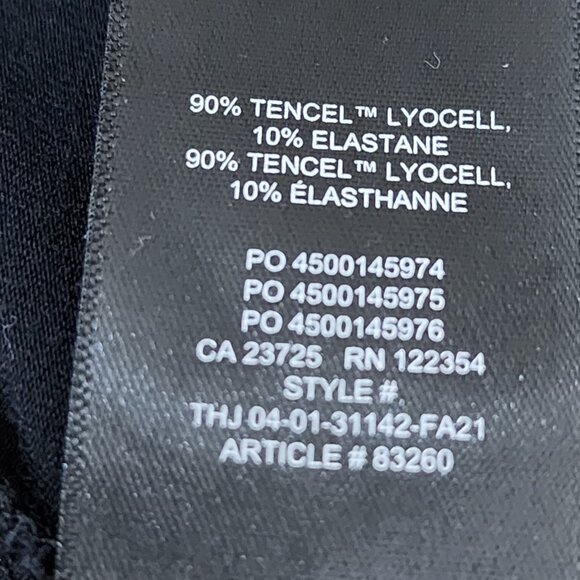 Wilfred Black Tencel Stretch Jersey Button Front Pose Shirt - Picture 5 of 5